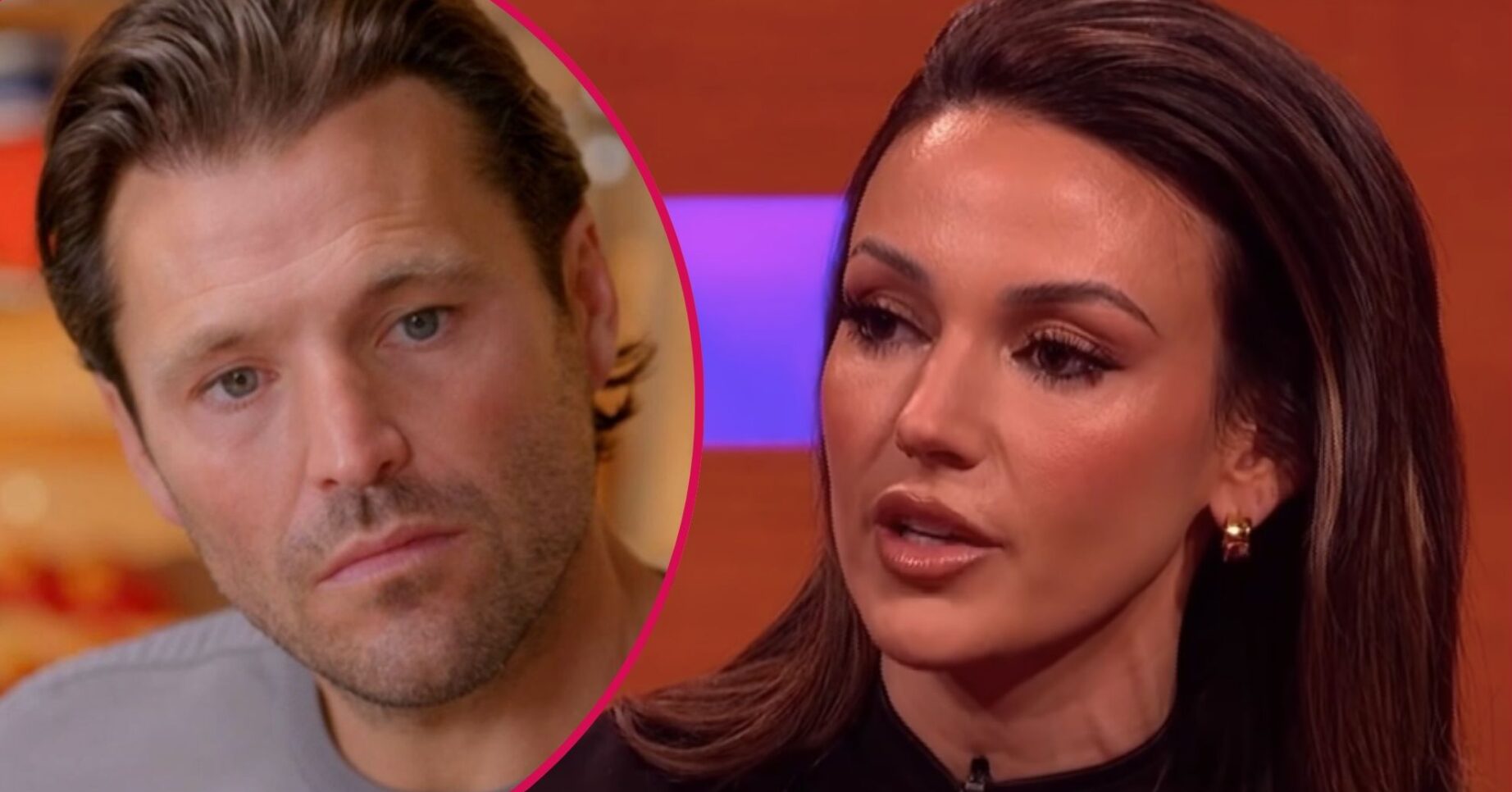 Mark and Michelle looking serious