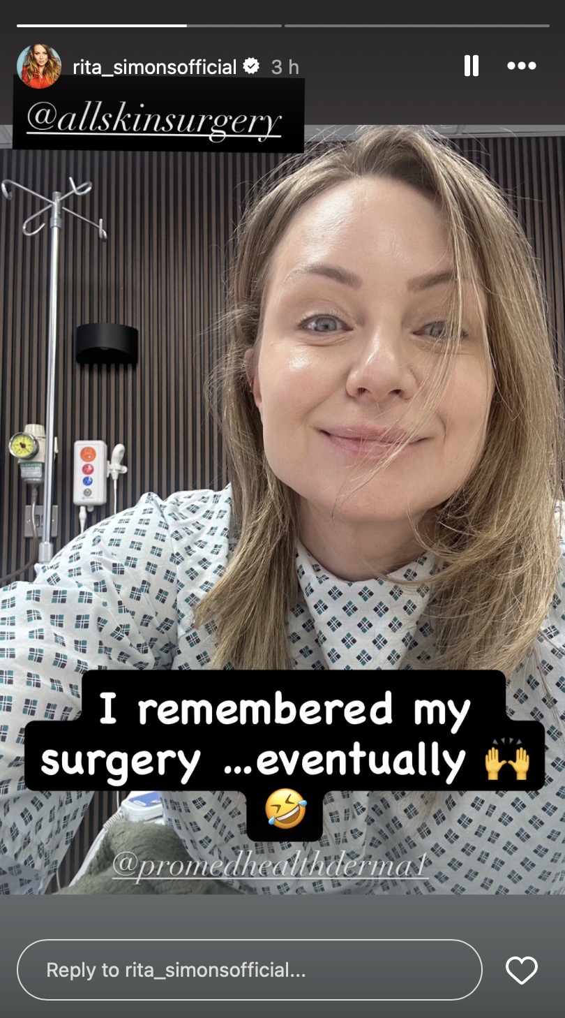 Rita Simons Instagram Story