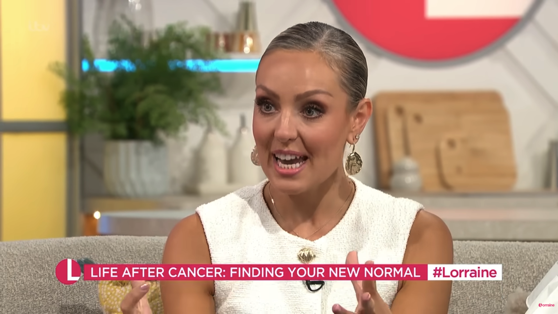 Amy Dowden speaking on Lorraine