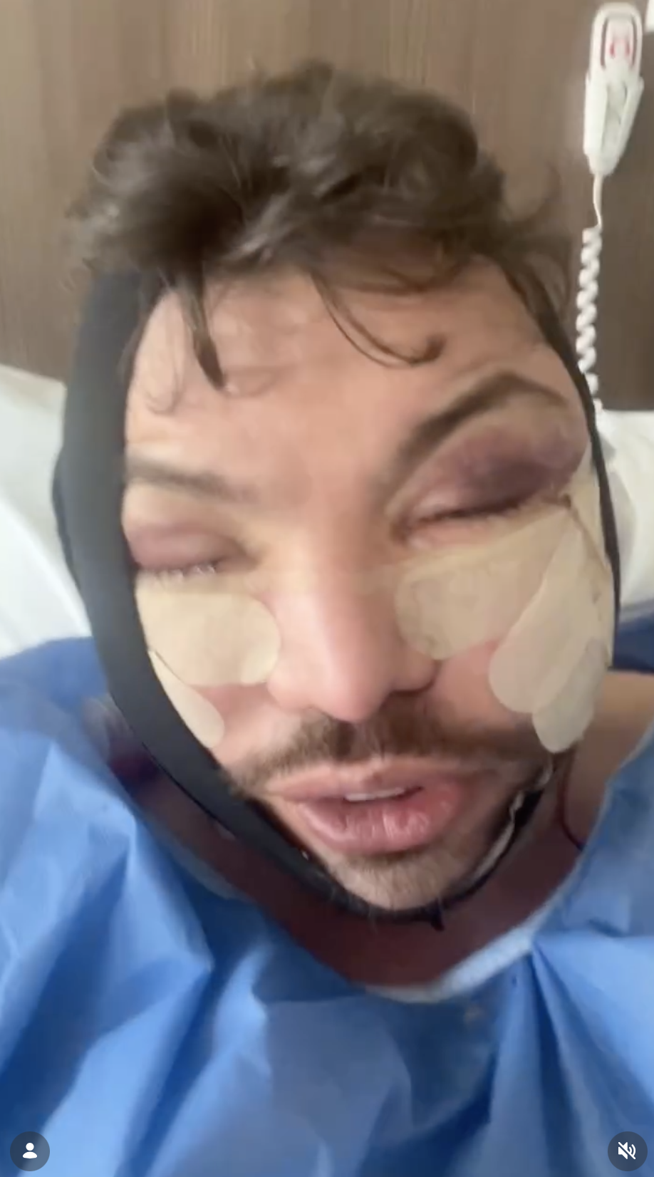 Bobby Norris after surgery