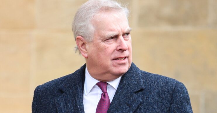 Andrew Mountbatten-Windsor with a shocked expression