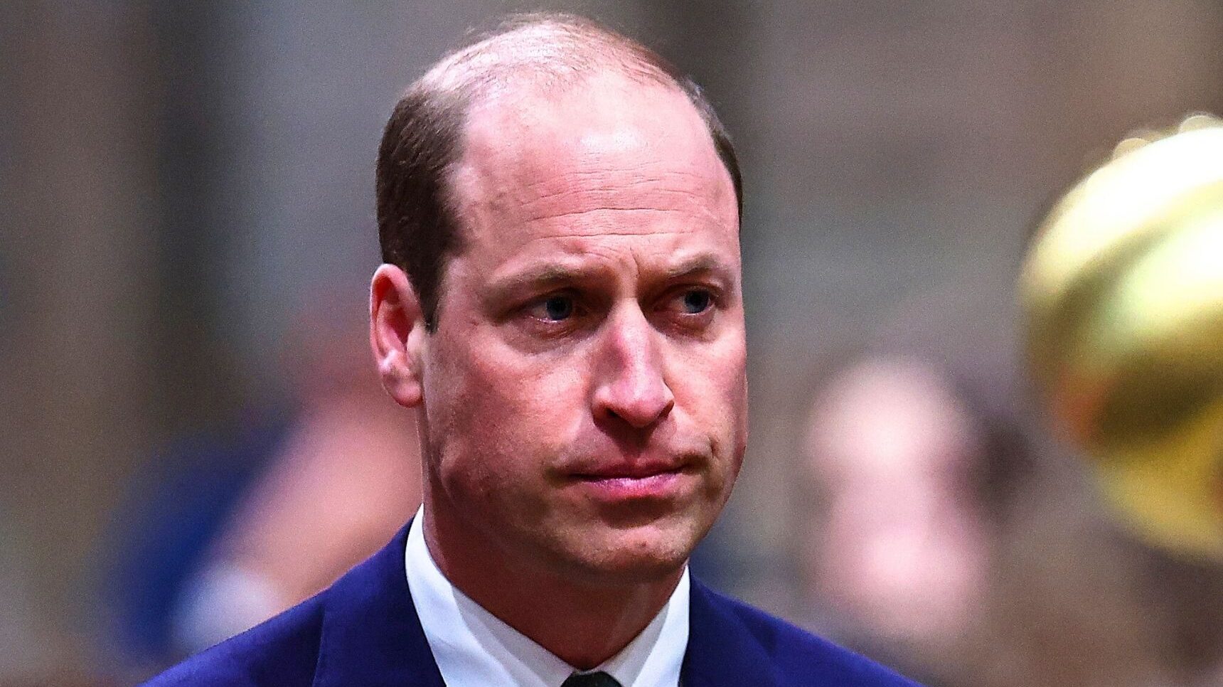 Prince William frowning