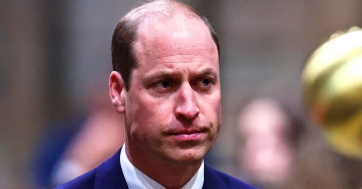 Prince William frowning