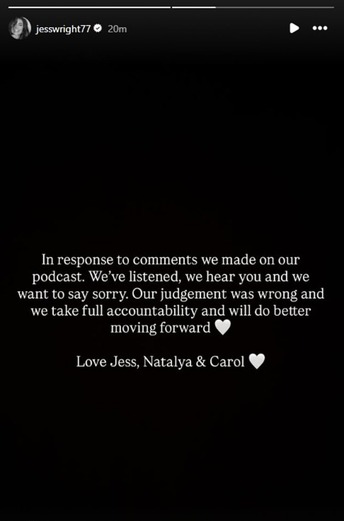 Jess Wright on Instagram 