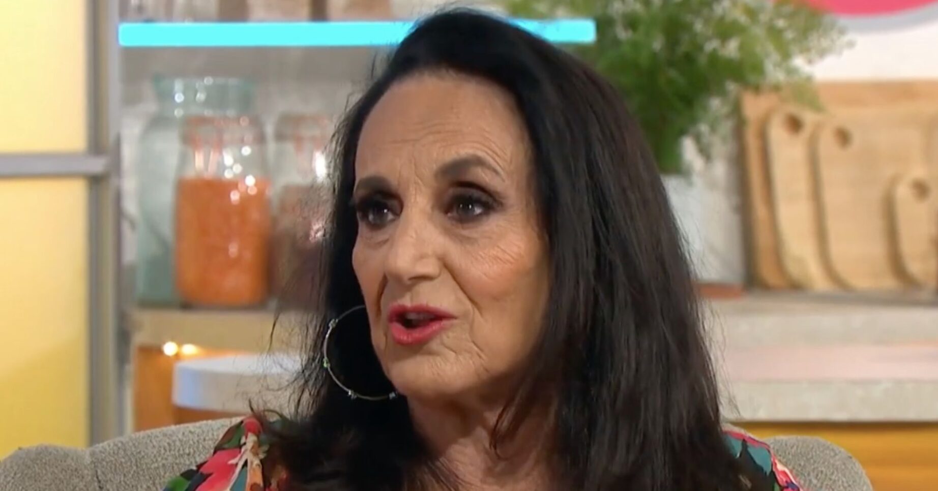 Lesley Joseph looking serious