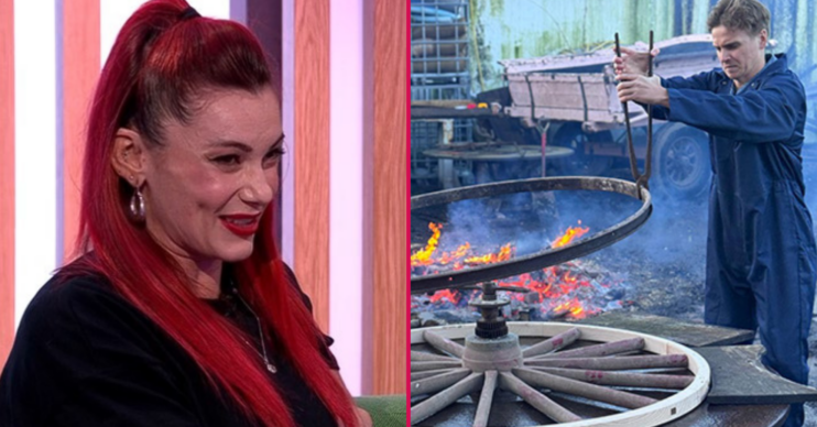 Dianne Buswell smiling and Joe Sugg on new show