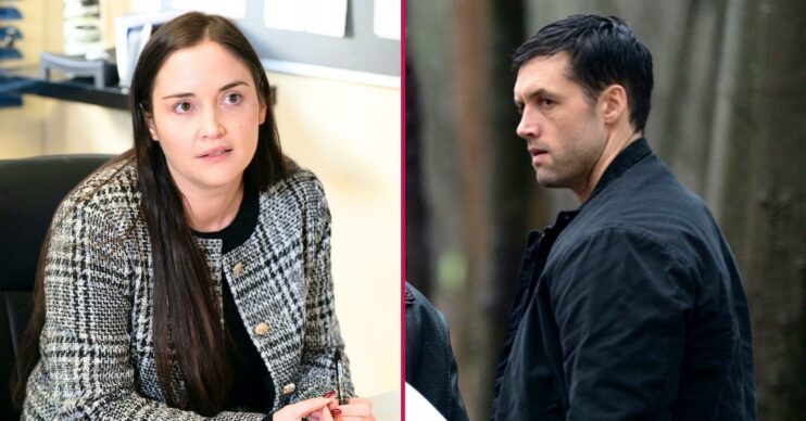 Mark and Lauren split image