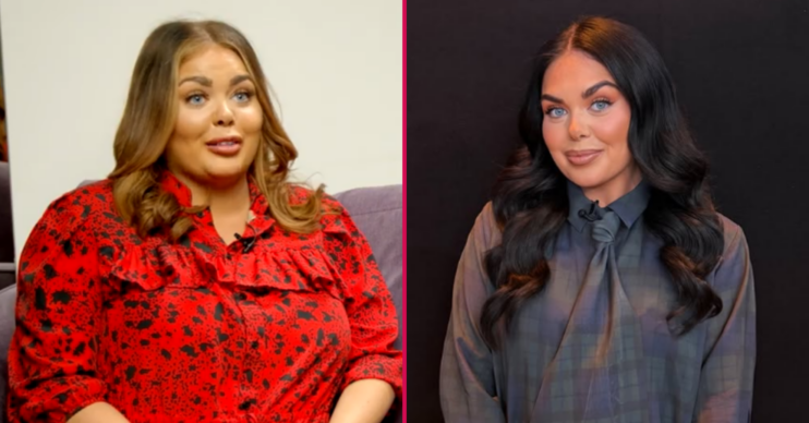 Scarlett Moffatt on Lorraine in 2021 and recently on her Instagram story