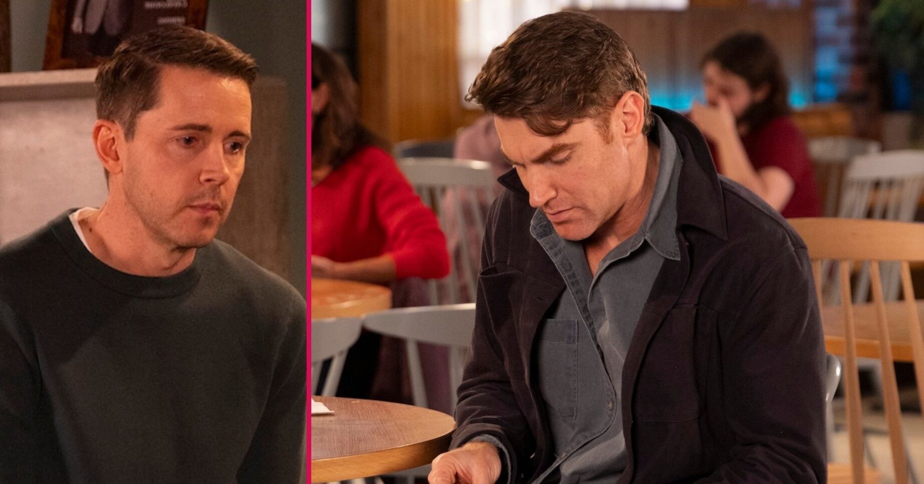 ED split pic: Todd / Theo in Coronation Street