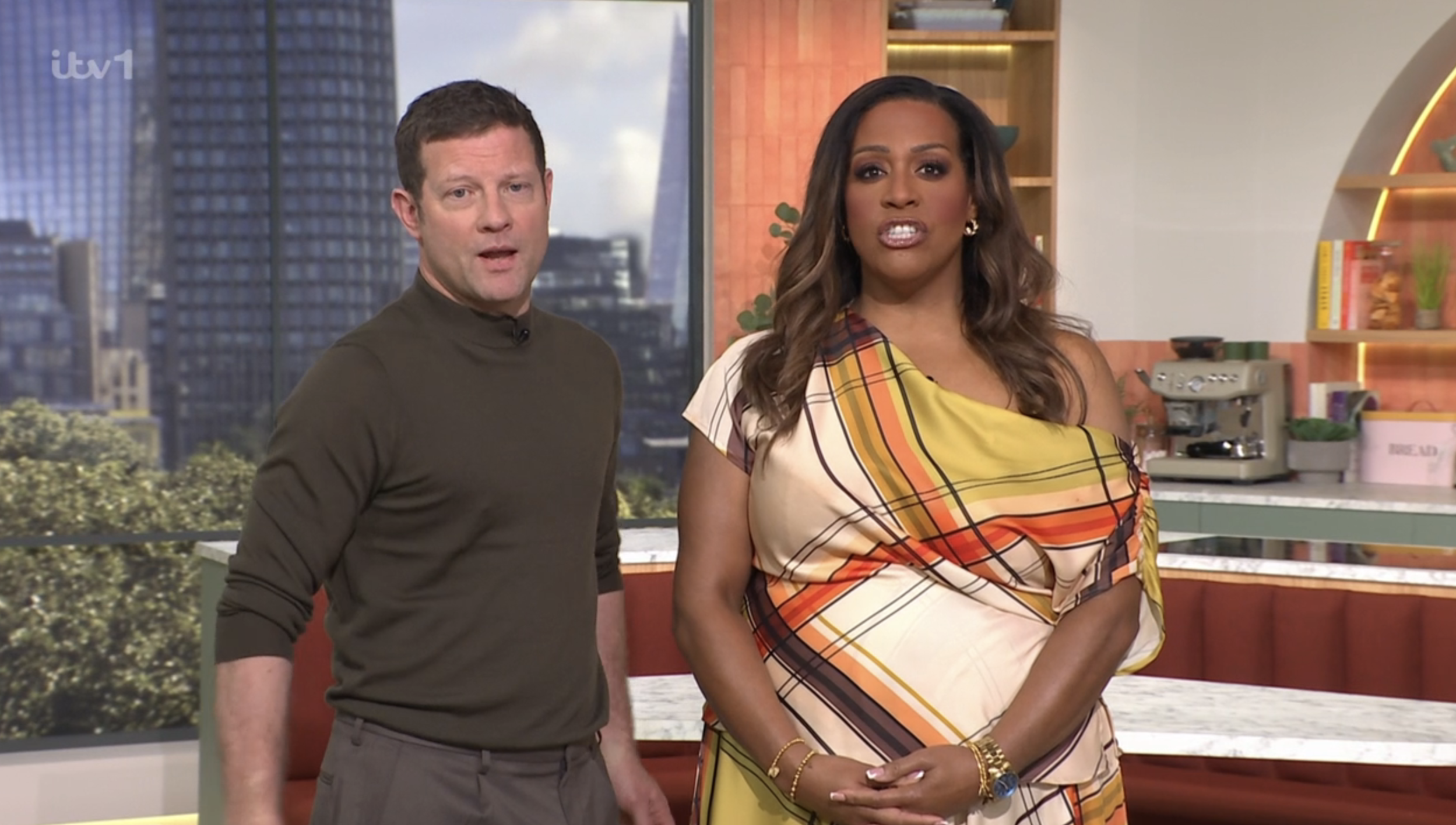 Alison Hammond on This Morning today with Dermot O'Leary