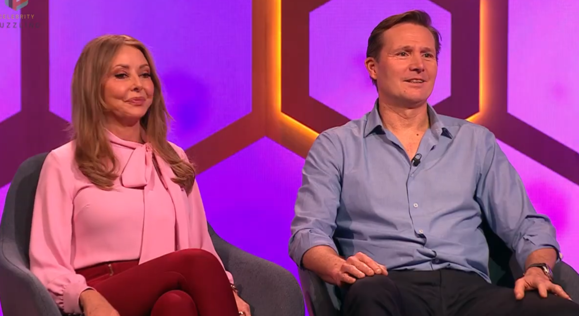 Carol Vorderman and Roger Black on Celebrity Puzzling