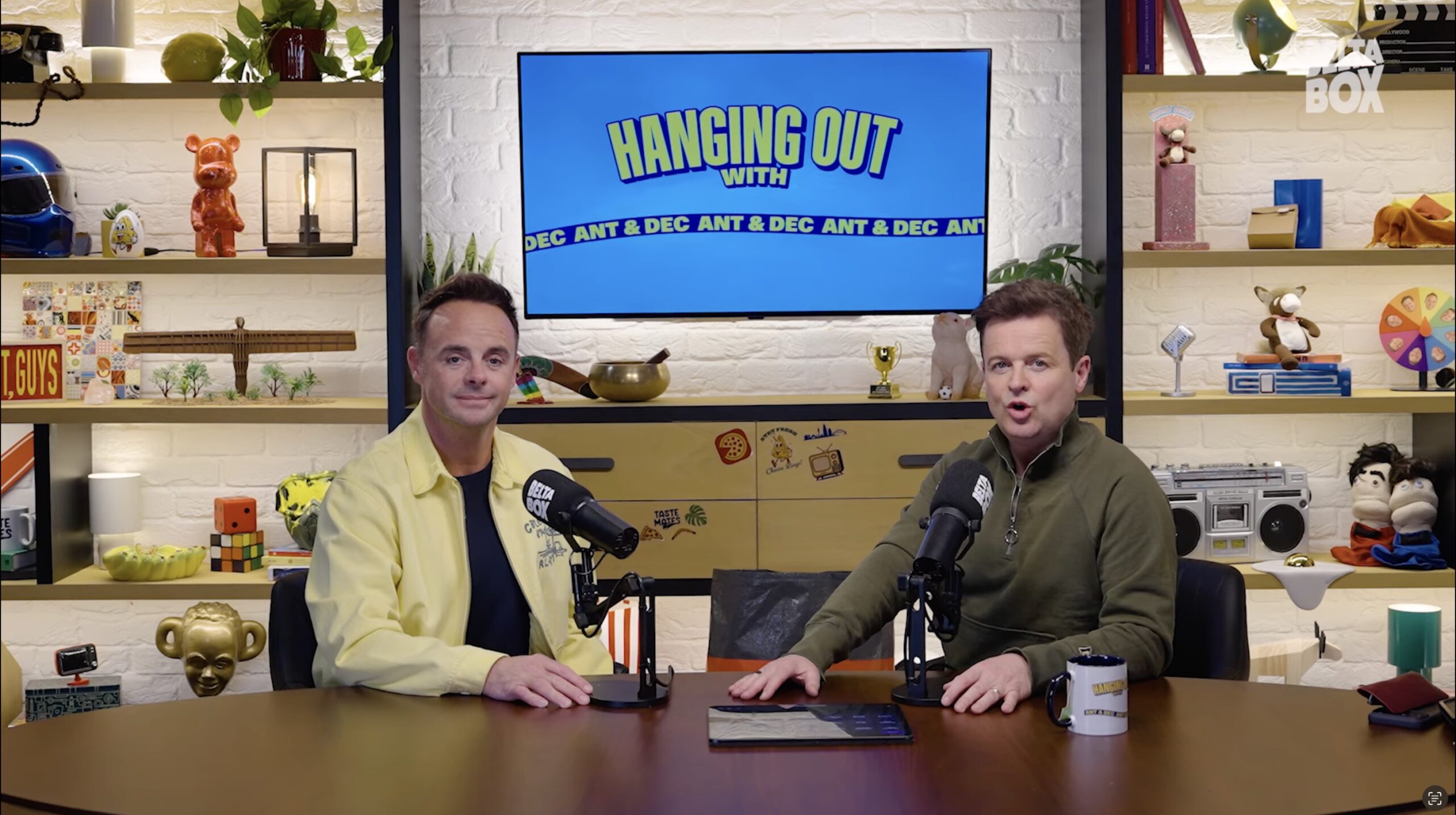 Ant and Dec on their podcast