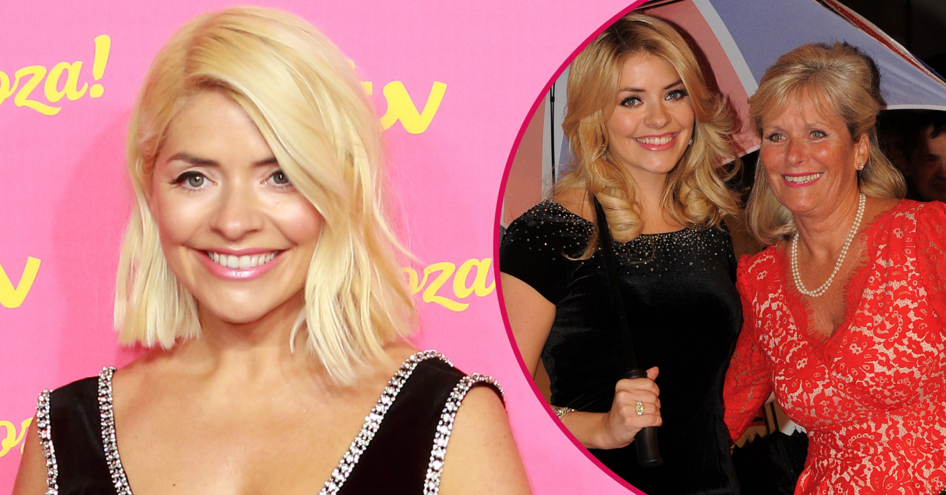 Holly Willoughby smiling and with her mum