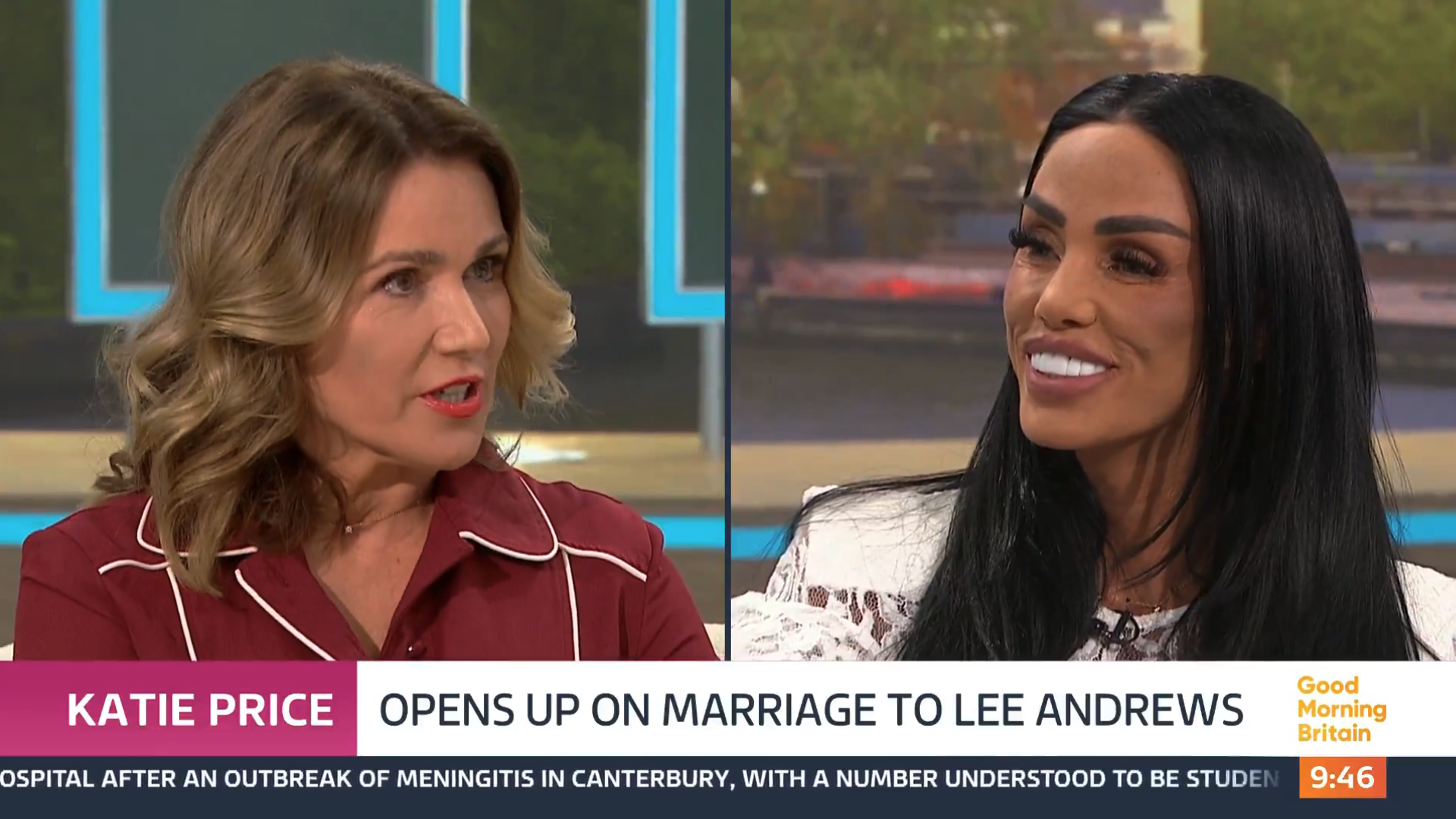 Susanna Reid and Katie Price on GMB