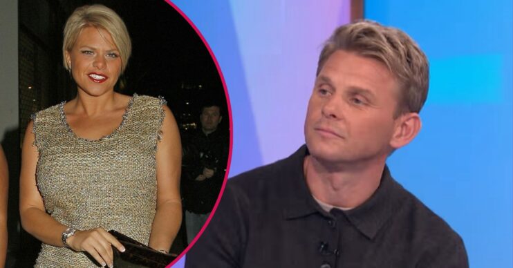 Jade Goody smiling / Jeff Brazier on Loose Women