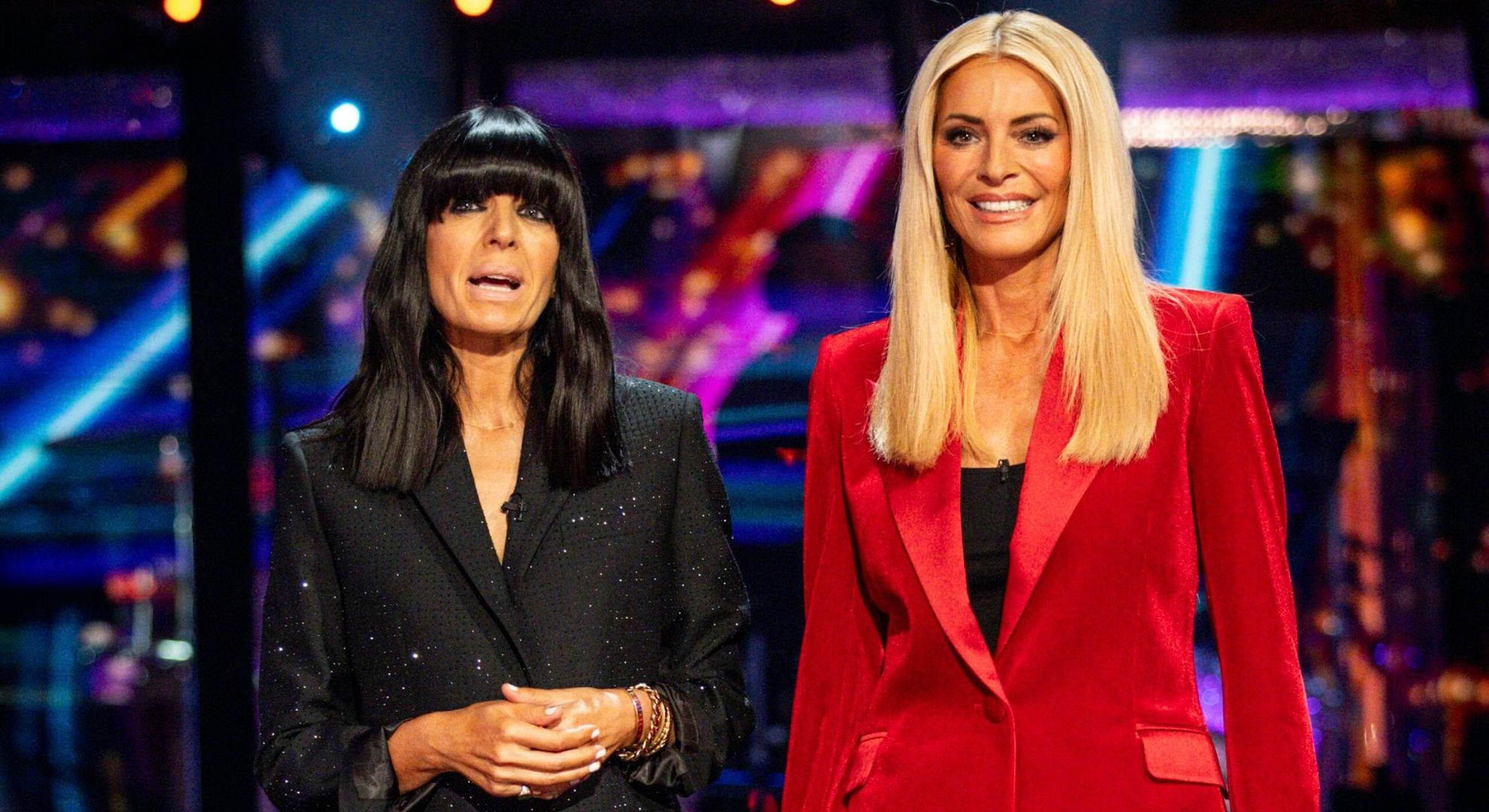 Claudia Winkleman and Tess Daly smiling 