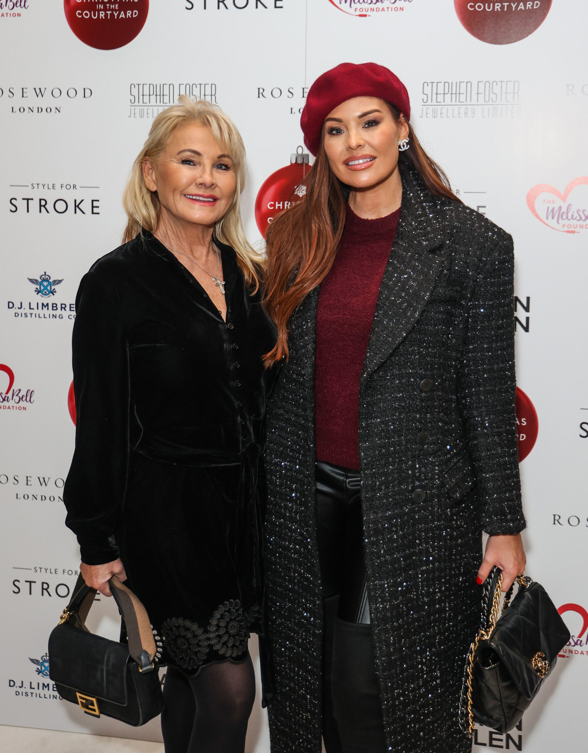 Carol and Jess Wright smiling at event