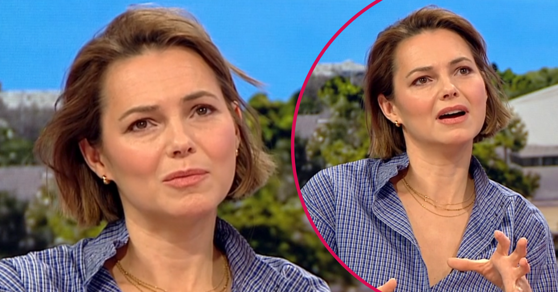 Kara Tointon speaking on BBC Breakfast