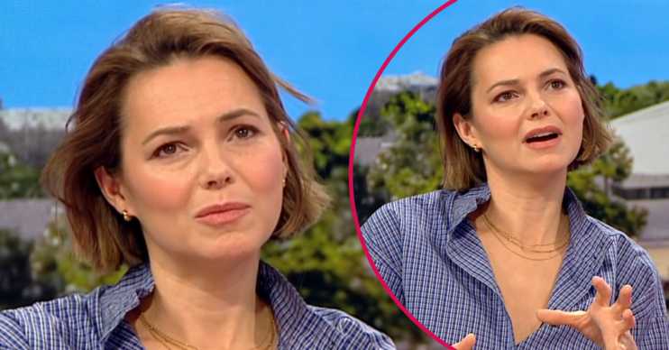 Kara Tointon speaking on BBC Breakfast