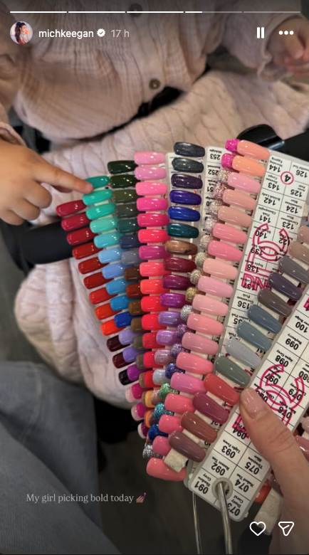 Palma picking a nail colour