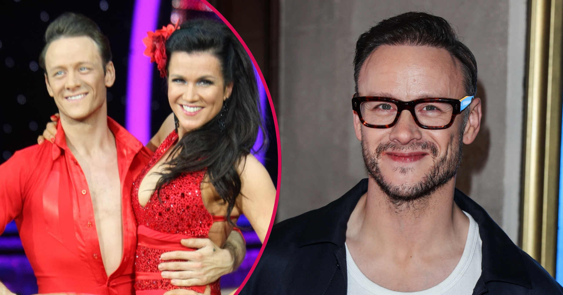 Kevin Clifton in glasses and with Susanna Reid on Strictly