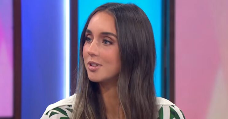 Emily Andre speaking on Loose Women