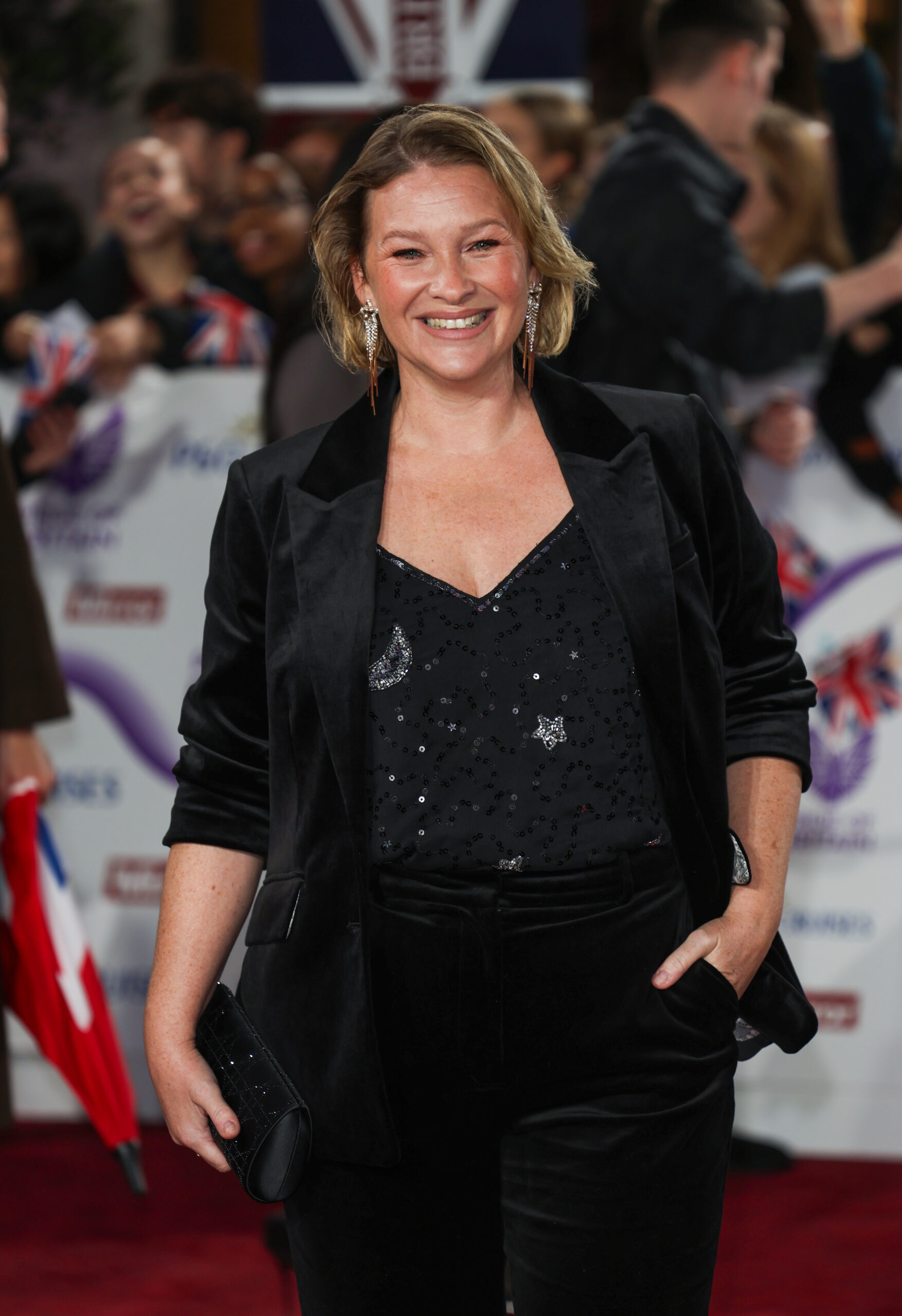 Joanna Page on the red carpet 