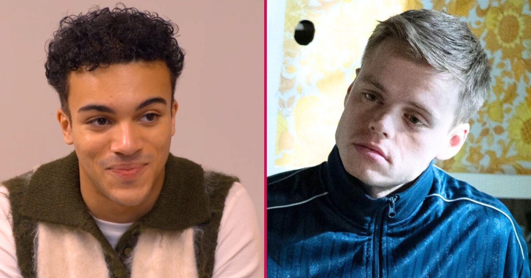 Josh and Oscar split image