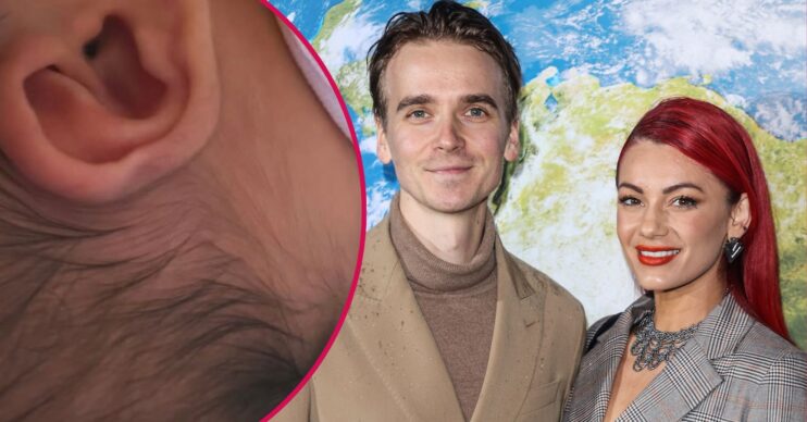 Baby Bowden and Joe Sugg and Dianne Buswell smiling