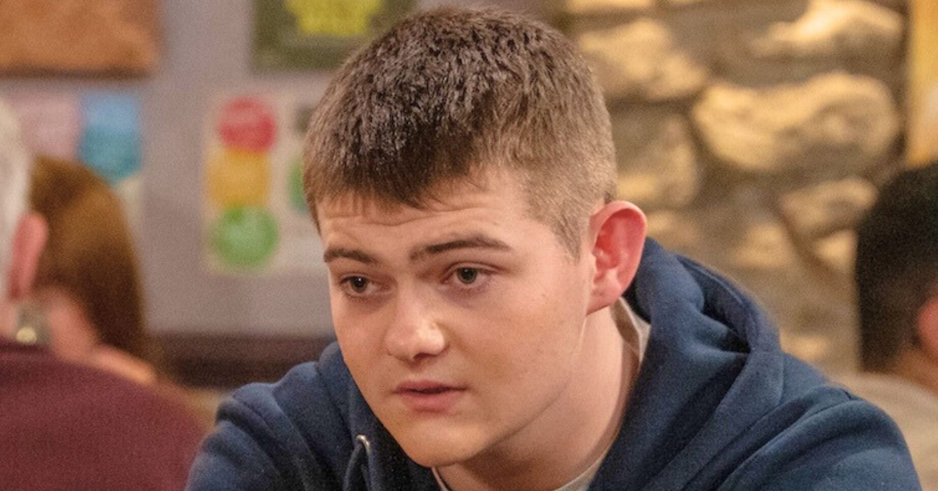 Dylan is worried in Emmerdale (Credit: ITV)