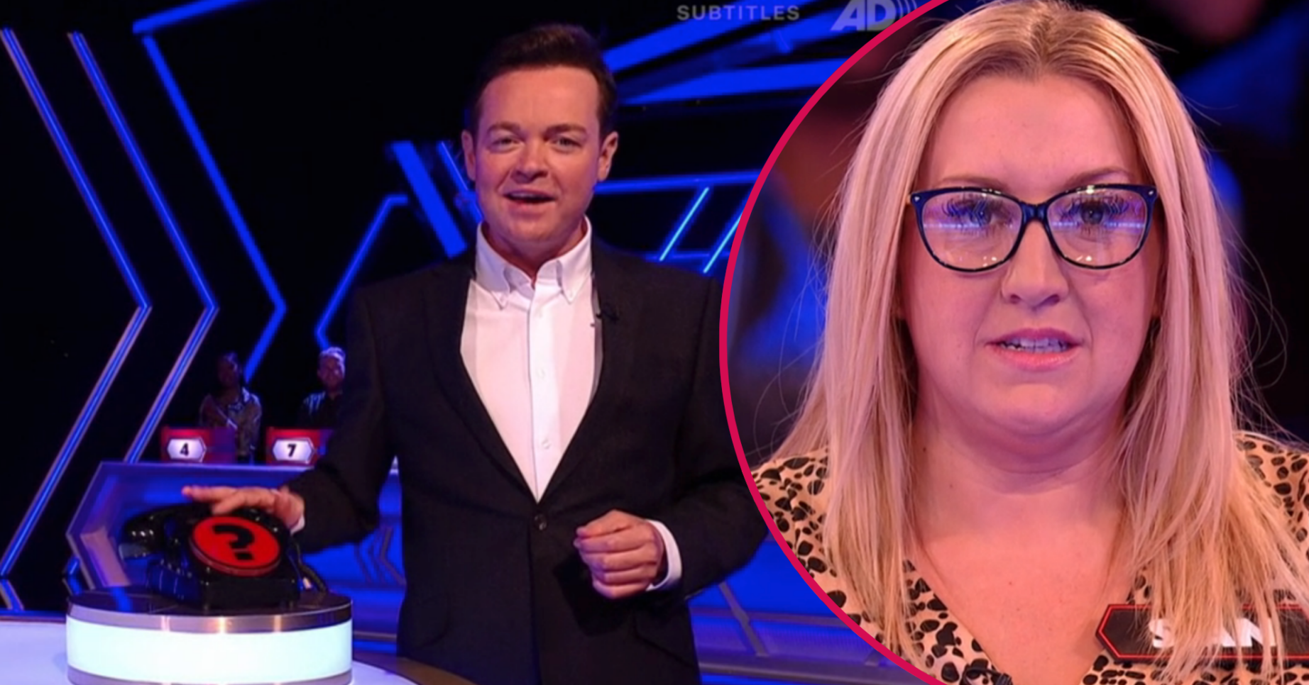 Stephen Mulhern and contestant Sian on Deal or No Deal today