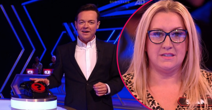 Stephen Mulhern and contestant Sian on Deal or No Deal today