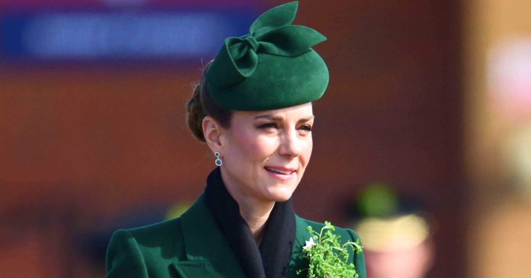 Princess Kate with small smile