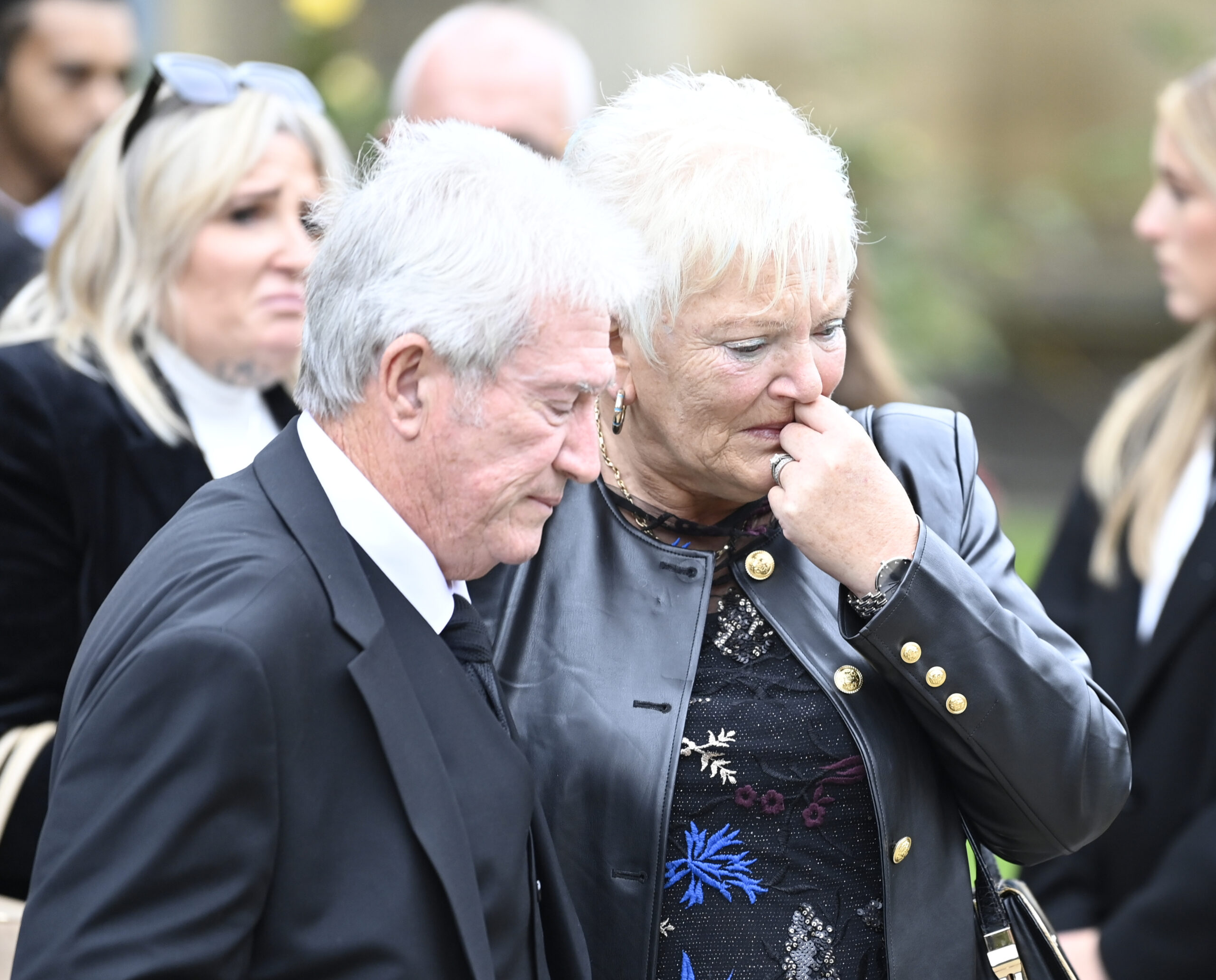 Ricky Hatton's parents at his funeral