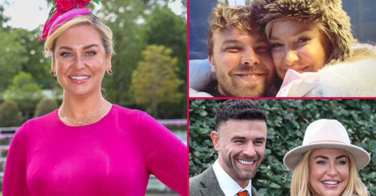 Josie Gibson with two hot men