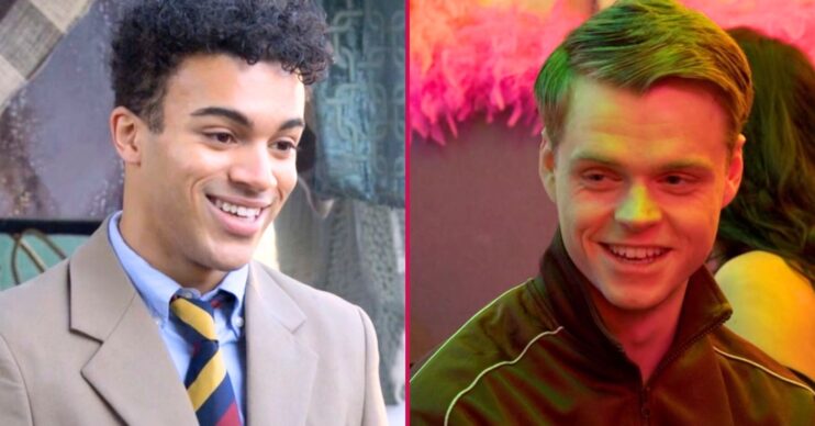 Josh and Oscar split image