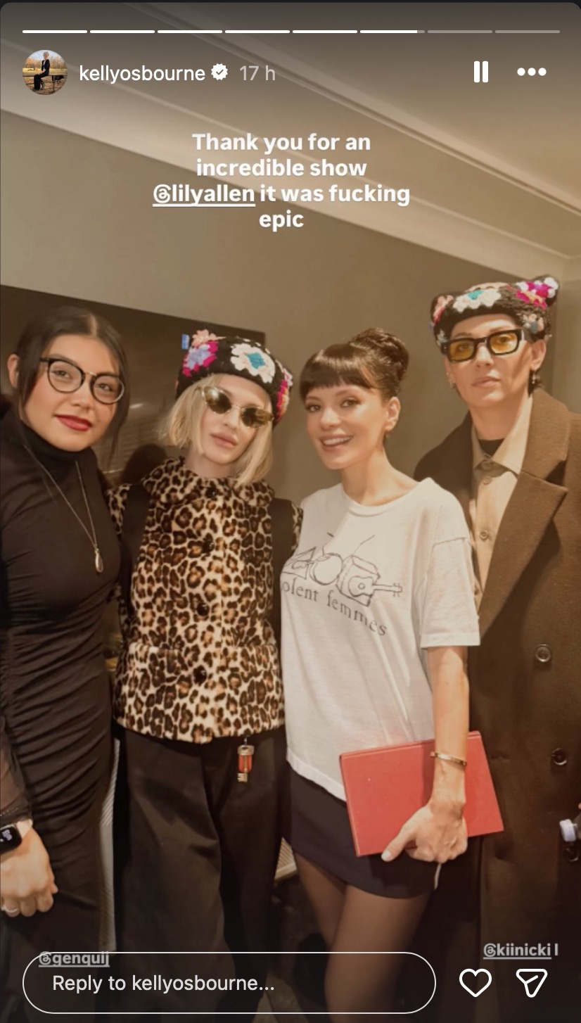 Kelly Osbourne with Lily Allen