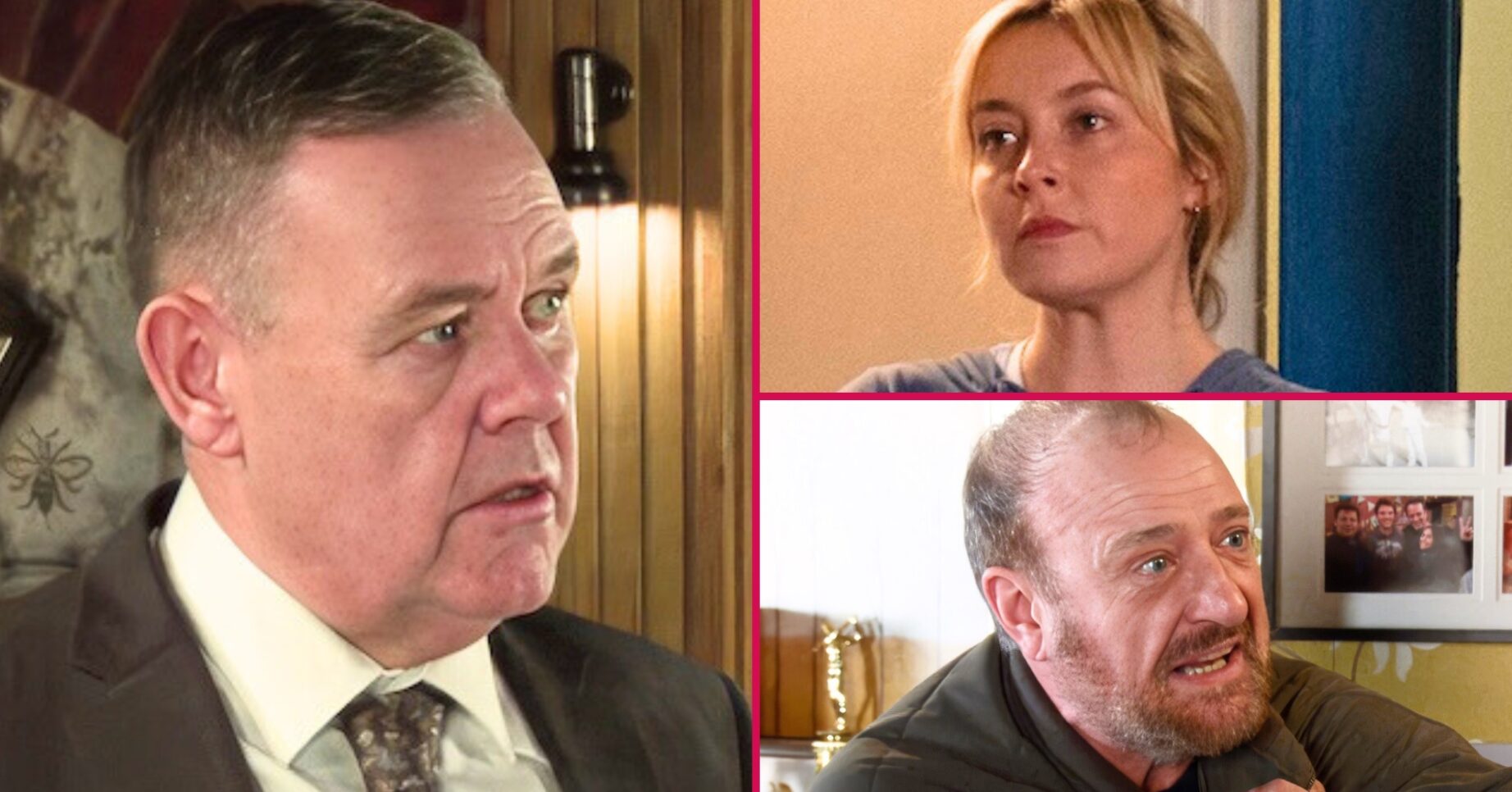 George, Megan, Mal in Coronation Street