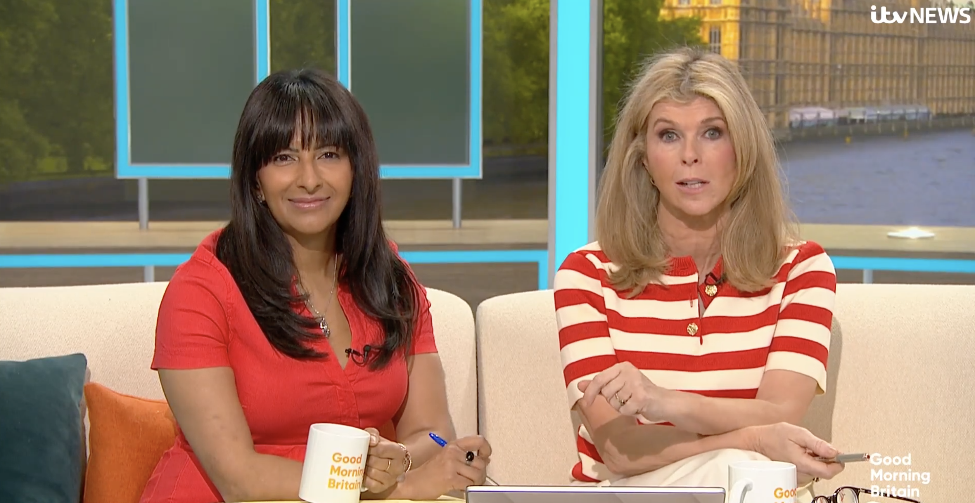 Kate Garraway and Ranvir Singh on Good Morning Britain 