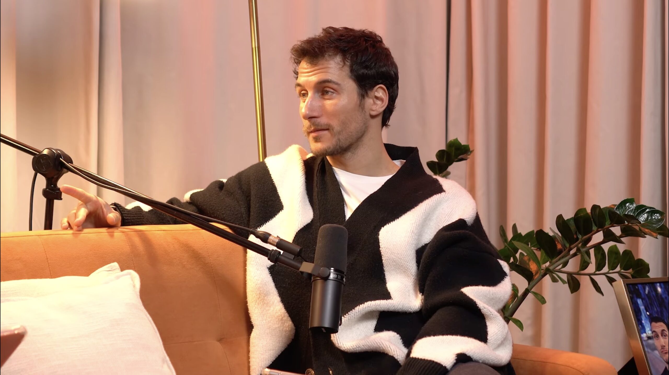 Gorka Marquez on sofa on podcast 