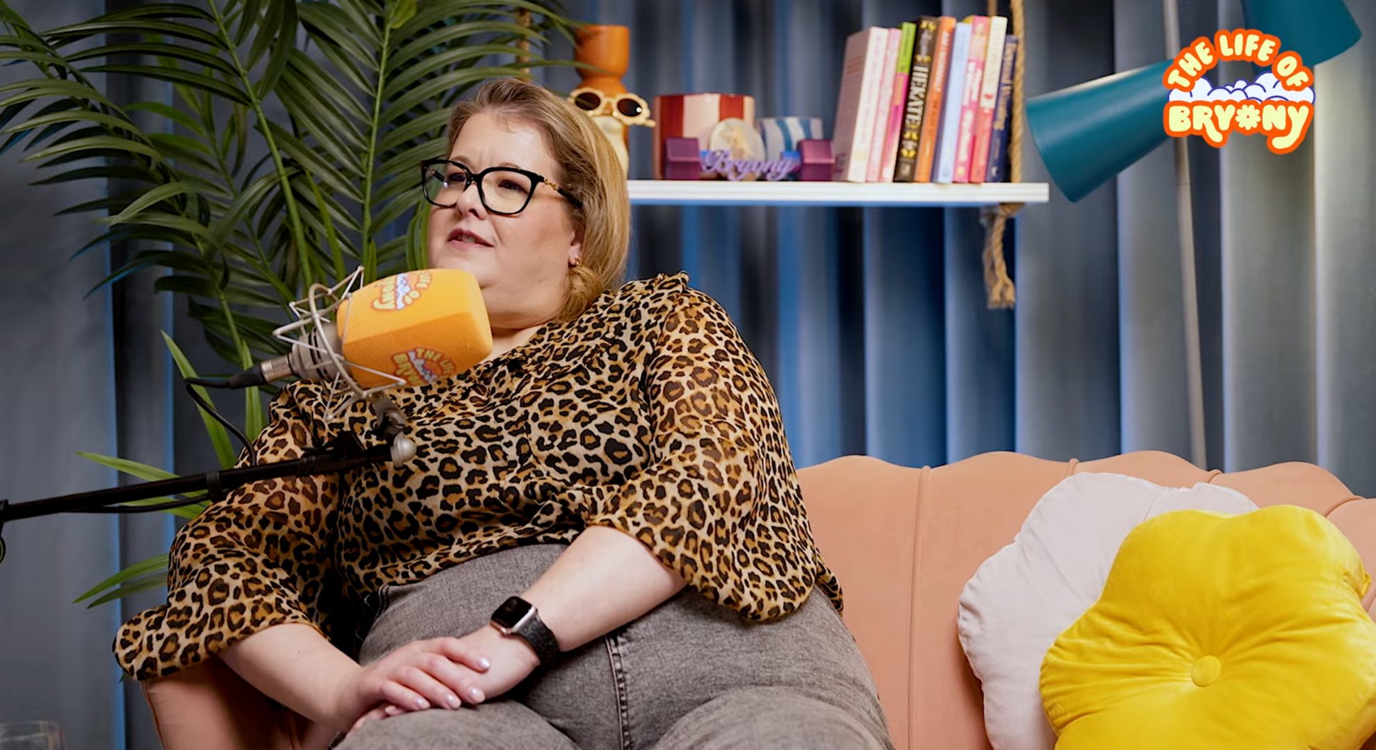 Ruth Corden on a podcast