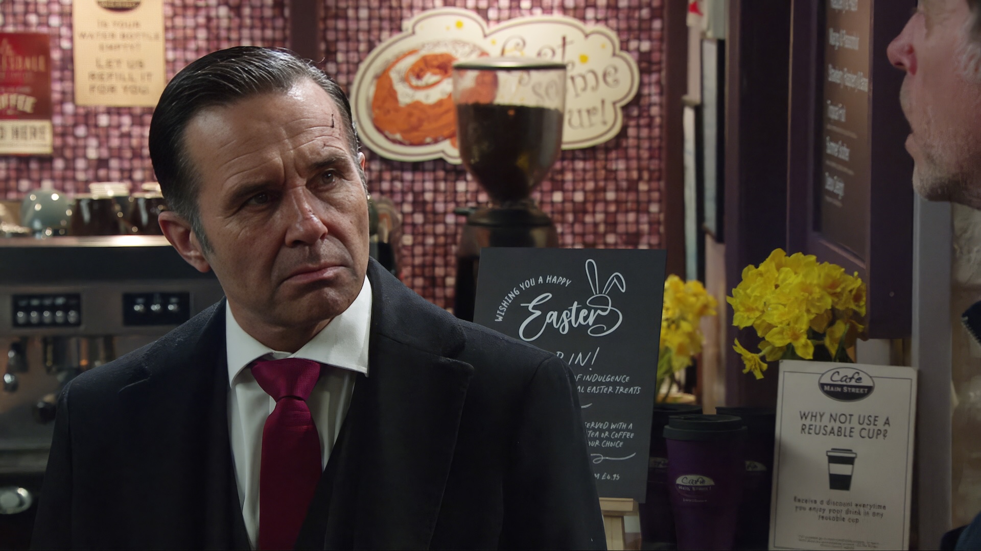 Graham looks stressed 