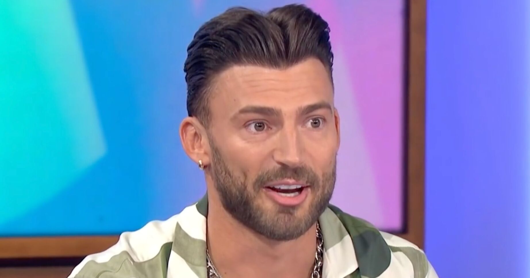 Jake Quickenden smiling on Loose Women
