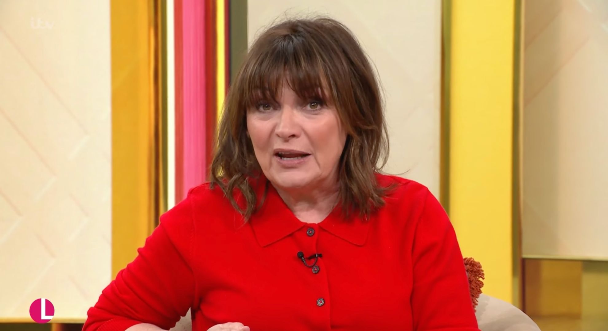 Lorraine Kelly on her show 