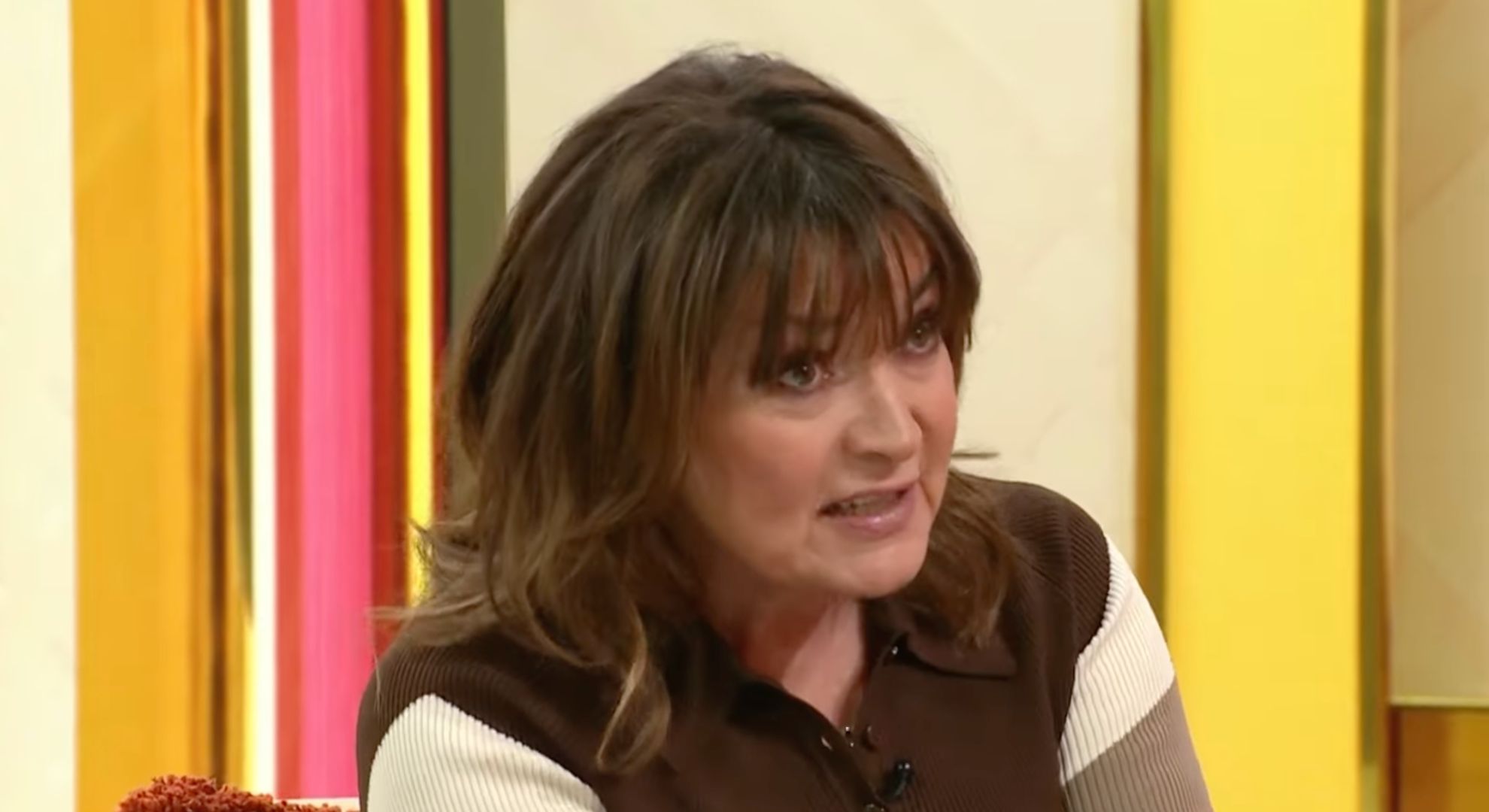 Lorraine Kelly on her show 