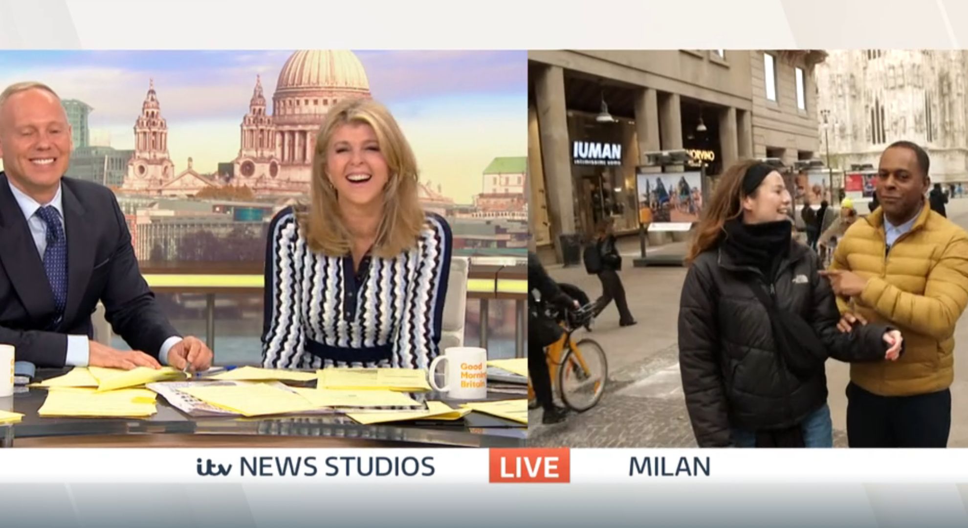 Rob Rinder, Kate Garraway, Molly, and Andi Peters on GMB