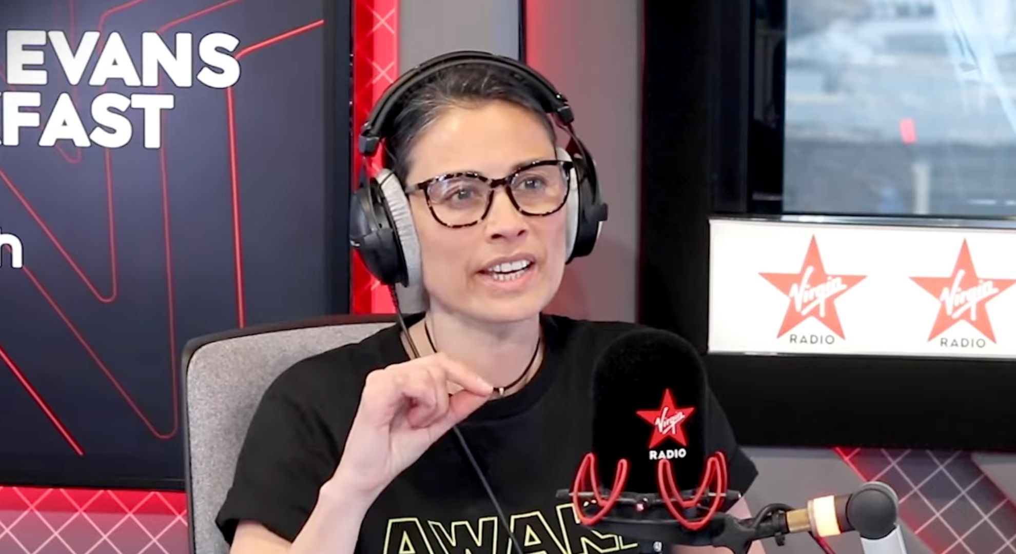 Melanie Sykes on the radio 