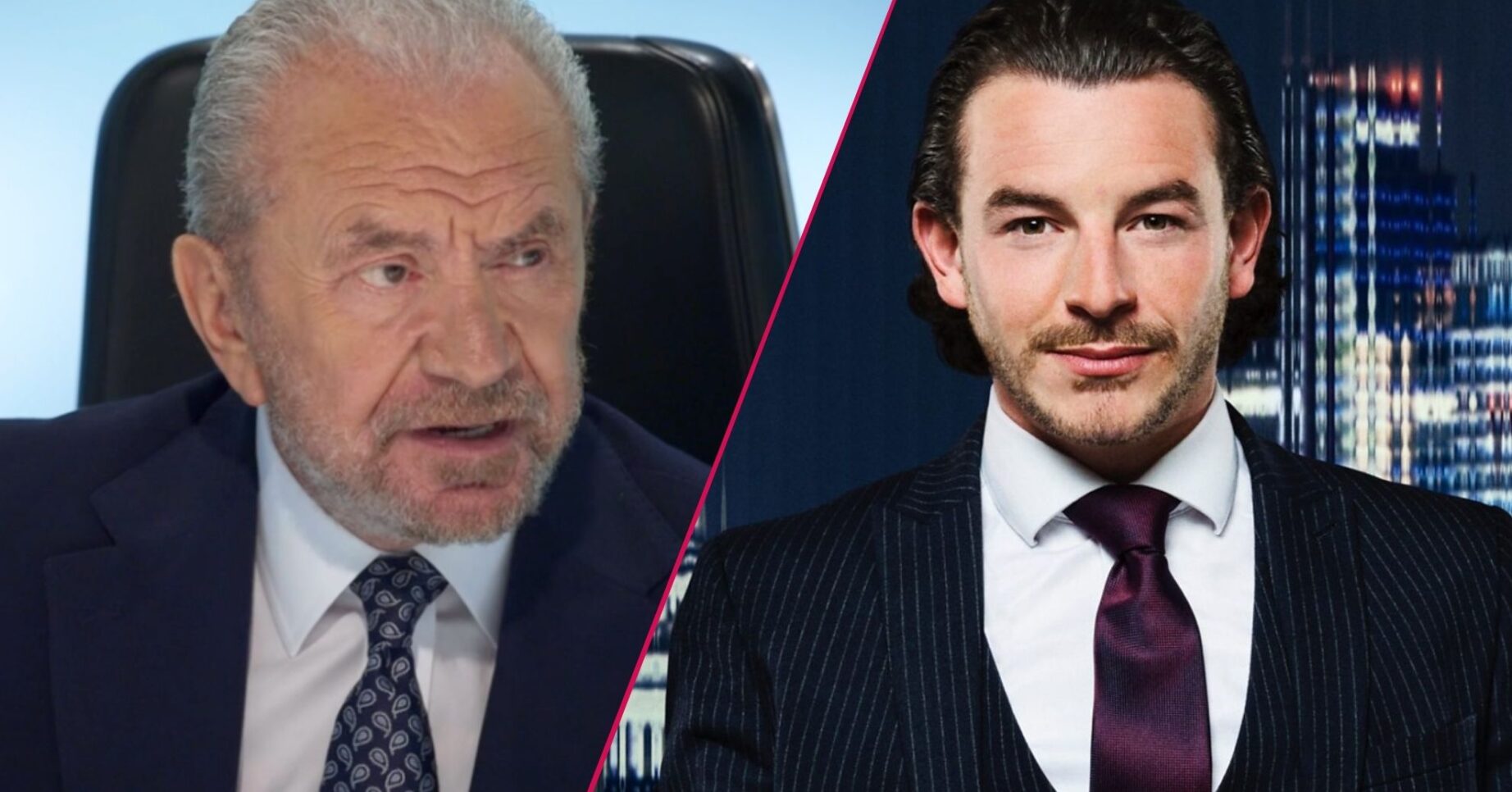 Lord Sugar and Kieran in The Apprentice