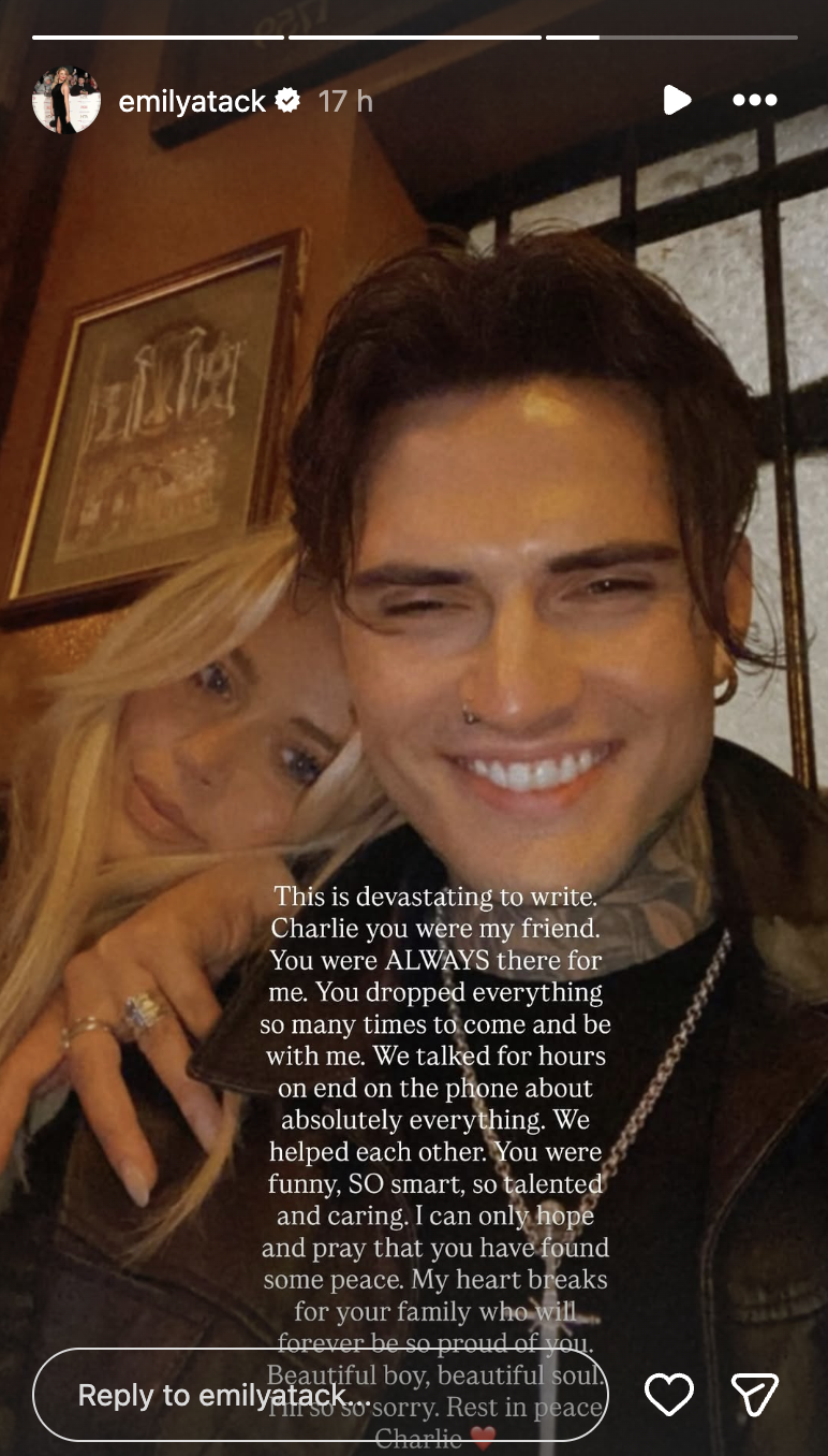 Emily Atack Instagram Story 