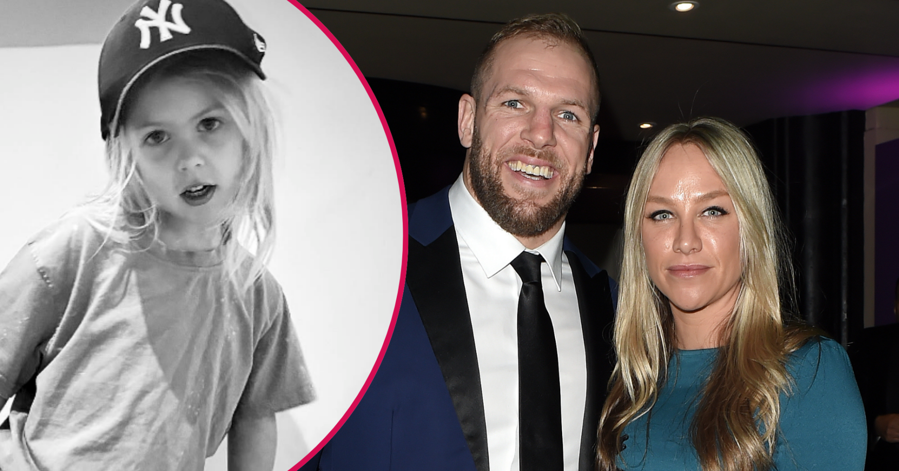 James Haskell, Chloe Madeley and daughter Bodhi